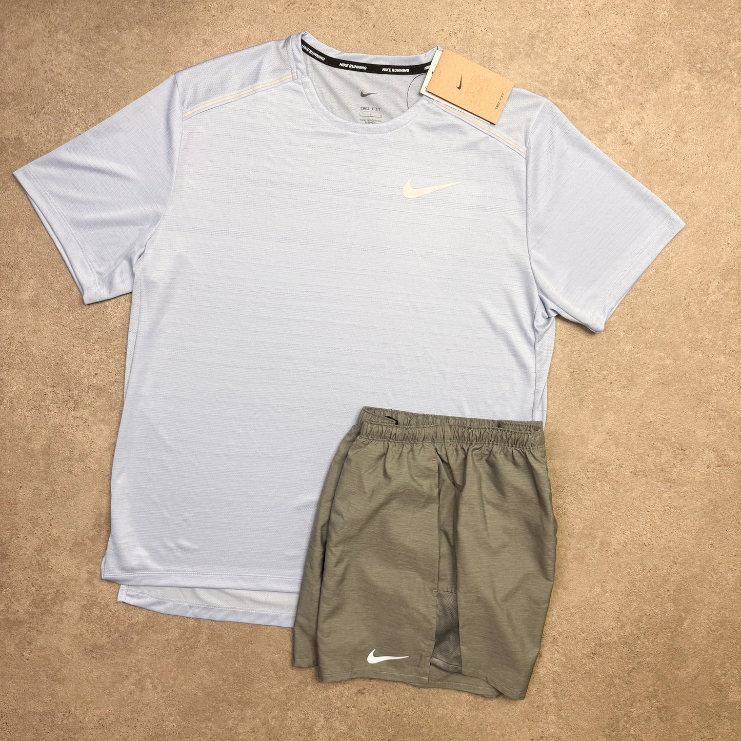 NIKE MILER 1.0 SET (LIGHT ICE BLUE/GREY)