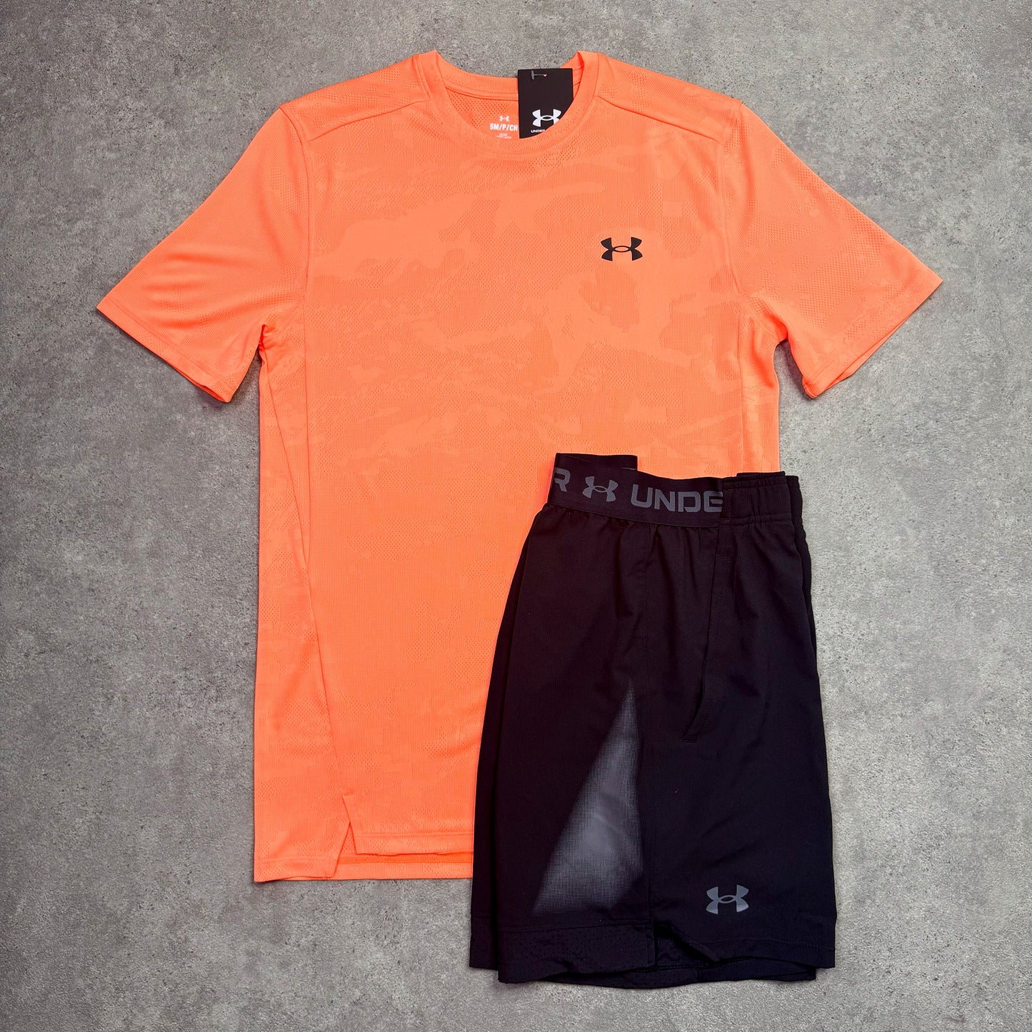UNDER ARMOUR CAMO SET (ORANGE/BLACK)
