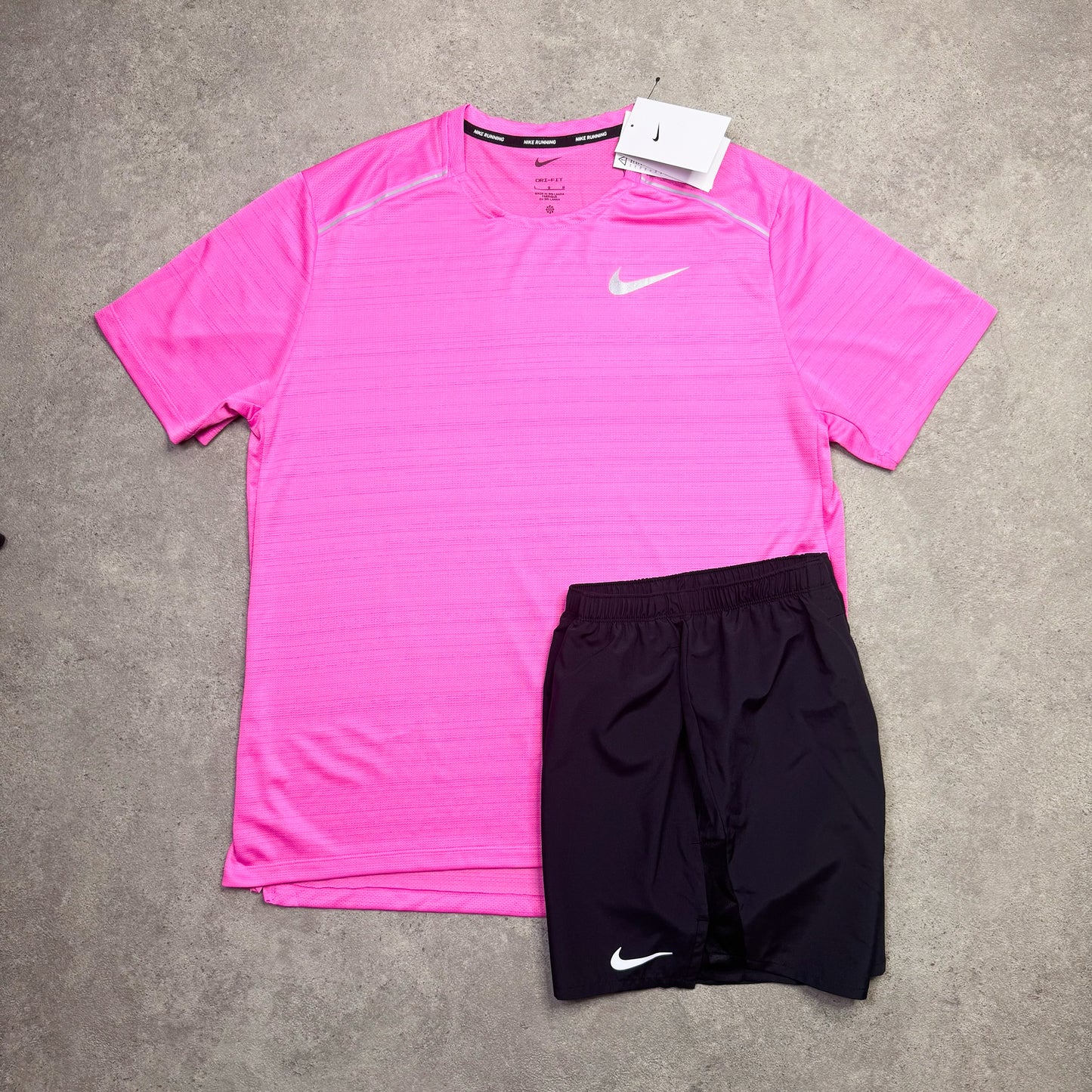 NIKE MILER 1.0 SET (PINK/BLACK)