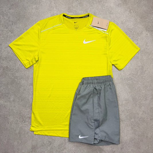NIKE MILER 1.0 SET (YELLOW/GREY)