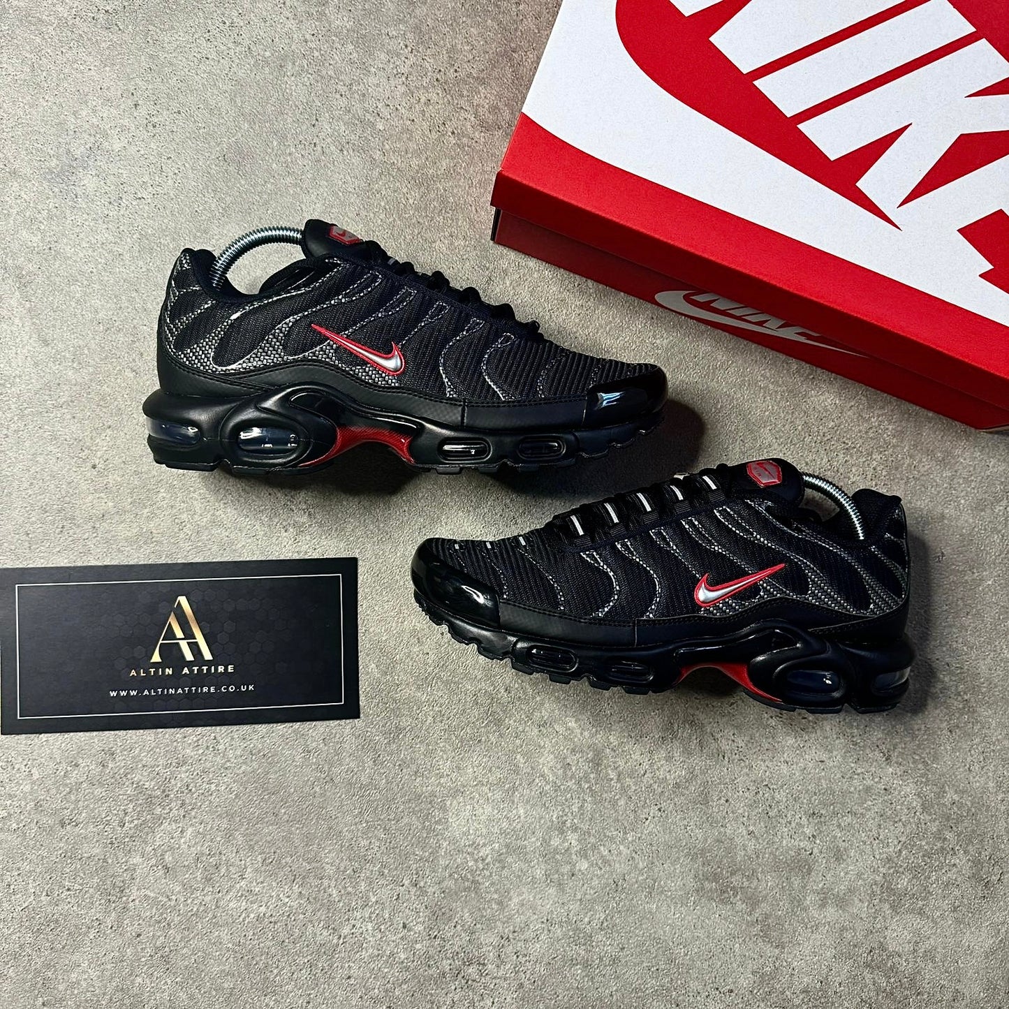 Nike Air Max Plus Fury - Midnight Rebellion (Black & Red Accents)